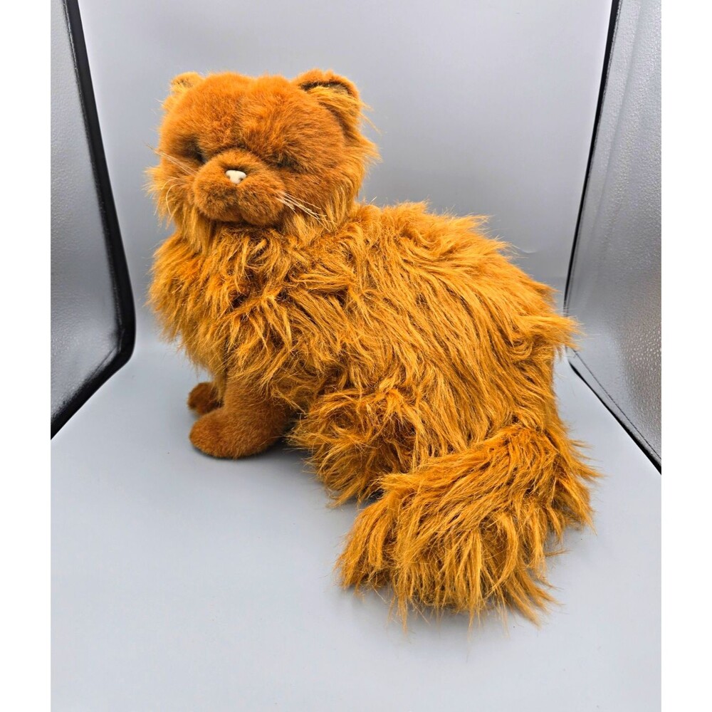 Vintage 1990 Avanti Applause Jockline Italy Orange Persian Cat Plush Limited Ed